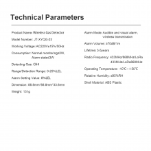 Wireless Gas Detector CH4 Leakage Fire Alarm Security Alarm thumbnail-5