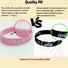 Factory Directly Low Price Customized Color Filled Eco-friendly Rubber Bracelets for Sport Events thumbnail-3