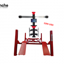 China 3D Wheel Alignment and Four Post Car Lift Machine Combo for Sale thumbnail-2