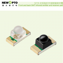 SMD 3216 Infrared (IR) Pair, IR-Diode-Pair for Light Control, Linear Dimming, Newopto