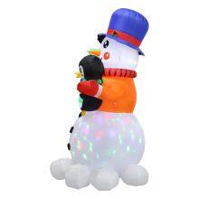 Inflatable Santa Claus With Snowman Inflatable – Perfect for Xmas Decor thumbnail-2