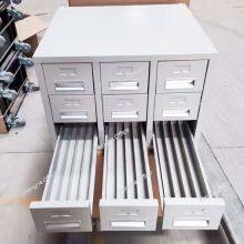 Cassette Storage Cabinet 0.8MM Cold Rolled Steel - Multi-Specification Drawers Heavy Duty Rails Epoxy Coated Silver Gray for Medical Laboratories