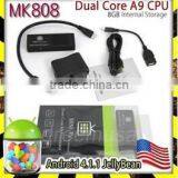 Hot Sell MK808 Mini PC Android TV Box 4.1 Dual Core 1.6GHz RAM 1GB/8G HDD hd 1080P Rockchip Rk3066 Bluetooth thumbnail-1
