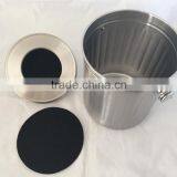 1 Gallon Kitchen Stainless Steel Compost Bin, Compost Pail With Lid and Carbon Quality Choice thumbnail-5