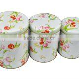 Wholesale Tea Industrial Use and Accept Custom Order Round Coffee Tin Set thumbnail-1