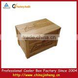 Large Wooden Ice Cooler Chest thumbnail-1