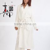 2016 New Arrival 100% Cotton Super Soft Cut Velvet Style Colorful Bathrobes for Hotel or Spa