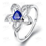 LKN18KRGPR734 18K Real Gold Plated Ruby Diamond Ring thumbnail-2