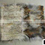 High Quality Dyed 100% Genuine Scrap Fox Fur Plates thumbnail-2