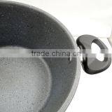 Popular Style Foreged Imitation Looks Grey Stone Marble Cookware in Surface thumbnail-3