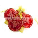 Acrylic Christmas Tree Decorations Set Of Three Traditional Bauble Design thumbnail-1