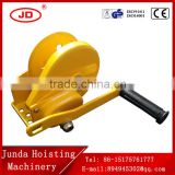 instock manual hand winch with brake/portable hand winch brake /wire rope hand winch