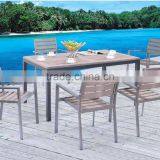 Wood Plastic Composite Furniture Table and Chair for Restaurant thumbnail-2