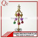 Colorful Pendants Decorated Glass Christmas Tree With Nice Looking