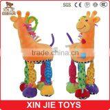 Custom Squeaky Deer Soft Baby Toy Good Quality Plush Baby Toy With Bell thumbnail-2