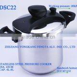 Sandwich Bottom Pressure Cookware