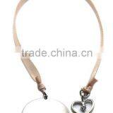 Heart Charm Metal Bookmarks With Ribbon, Made of Alloy and Crystal