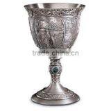 costly antique metal goblet for customization 1/s