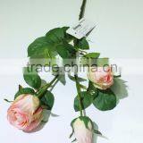 Wholesale Real Touch Rose Weddings Decoration Artificial Flowers Three Heads thumbnail-4