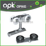 OPK Hardware Sliding Door Roller System By-pass Track Set