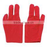 High Quality Durable Nylon 3 Fingers Glove for Billiard Pool Snooker Cue Shooter Black thumbnail-3