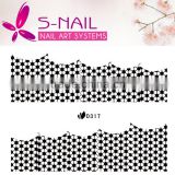cheapest Nail Art Diamond Clear/Black Lace Pattern Nail Sticker/holiday nail art stickers
