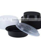 Round PlastRound Plastic Meal Preparation Container / Food Saver With Clear Lid, Microwave & Dishwasher Safe, 24 Ounce, 16 Pack thumbnail-2