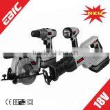 18V Cordless Tools Set/2014 New Power Tools/circular Saw/cordless Drill/reciprocating Saw/flash Light thumbnail-1