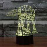 3D Optical Night Light Dog Carrier 7 RGB Light Colors 10 LEDs AA Battery or DC 5V Mixed Lot thumbnail-5