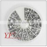 Round Box Package Color Nail Rhinestone for Nail Art thumbnail-1