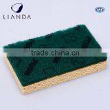 kitchen sponge,scrub cellulose sponge,cellulose sponge with scouring pad