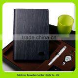 16024 Classical Leather Note Book Gift Set With Key Holder Pen Keychain thumbnail-2