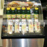Sandwich display cooler portable refrigerated display cooler for sandwiches