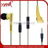 2016 Bright Color New Designed Promotion Braided Wired Earbuds for Mobile Phone thumbnail-3