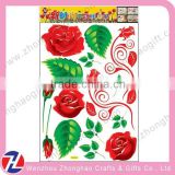 flower shape wallpaper sticker for home decoration