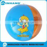 2016China Factory Eco-friendly PVC Inflatable Blus Duck Beach Ball for Kids