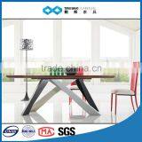 TB Rustic Big Size Wood Veneer Dining Table Black Walnut Color Made in China thumbnail-5
