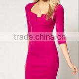 2015 Wholesale Sexy Ladies Casual Bandage Dress Custom High Quality Cheaper Wholesale Bandage Dress thumbnail-4