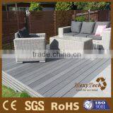 2016 New Tech Composite Black Color Wood Grain Texture Exterior Wpc Decking