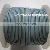 Real Round Leather Cords - Round leather cords - 1,5 mm - SE Pastel blue