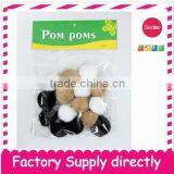 Colorful Pom Poms Dia 4cm- Party Decoration Wire Crafts for Kids thumbnail-1
