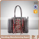 5114 Hot Sale Good Quality Python Classic Ladies Handbags Shopping Bag Bolsas