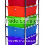 9 PP Plastic White Storage Drawers Cart Organizer thumbnail-6