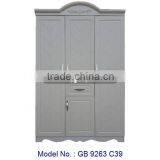 Wooden Bedroom Furniture, MDF Wardrobe, Wardrobe Furniture, 3 Doors Wardrobe, White Wardrobe thumbnail-1