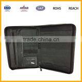Golden Office Supplier Office File Folder Leather Document Folder With Card Interlayer
