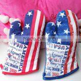 100%cotton Printed Kitchen Heat Resistant Gloves