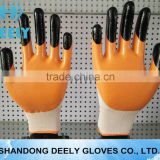nitrile fully coated gloves anti oil resistant double dipped glove