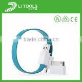 Wholesale PVC Flat Usb Cable/new White Micro Usb/Colorful Micro USB Cable for SAMSUNG HTC Andriod Phones thumbnail-3