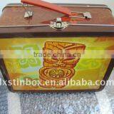 Rectangular Size:80*50*160mm Embossing Tin Box Packaging