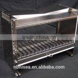 High Density Nickly Plated Rack Mount Telecommunication Card Cage Assembly